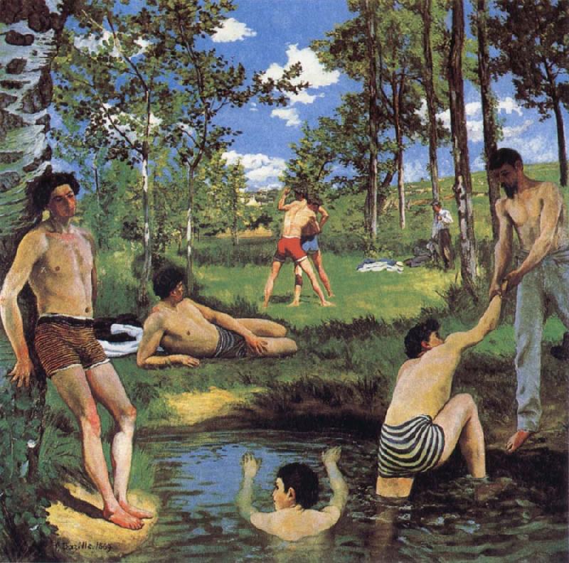 Frederic Bazille Bathers France oil painting art